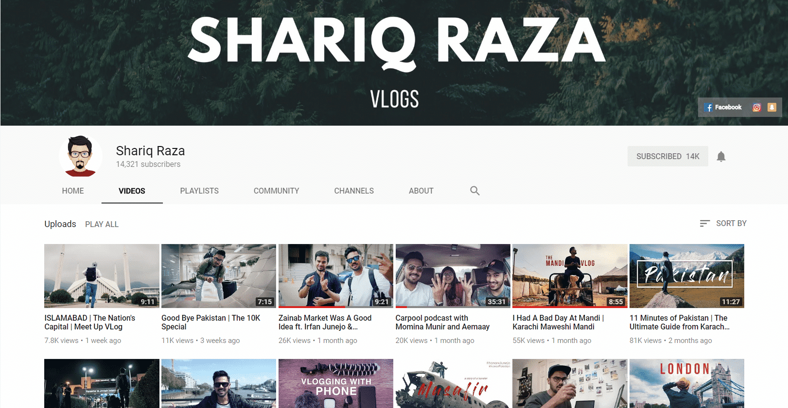 Shariq Raza - YouTube Channel