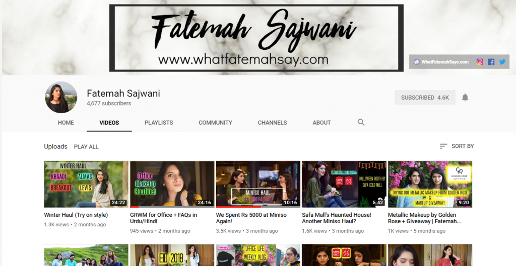 Most Popular Pakistani Female Vloggers on YouTube Bradri.