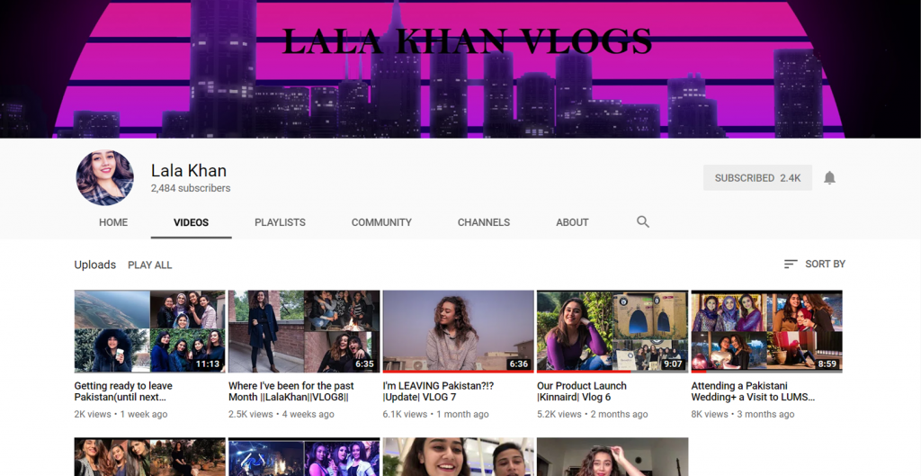 Most Popular Pakistani Female Vloggers on YouTube Bradri.